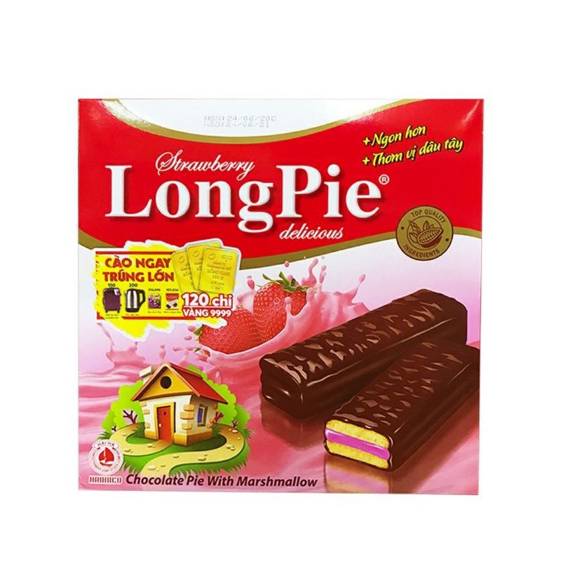 Bánh LongPie vị dâu tây 288g
